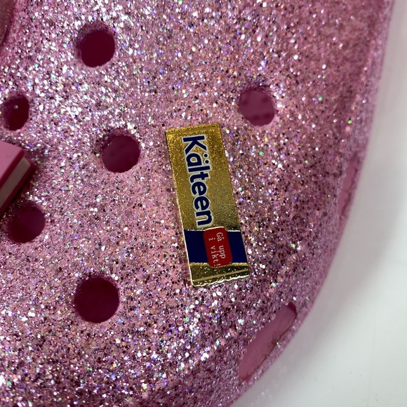 Crocs Mean Girls LIMITED EDITION Size Mens 11 Womens 12 Pink Glitter Clogs NEW - Picture 4 of 12